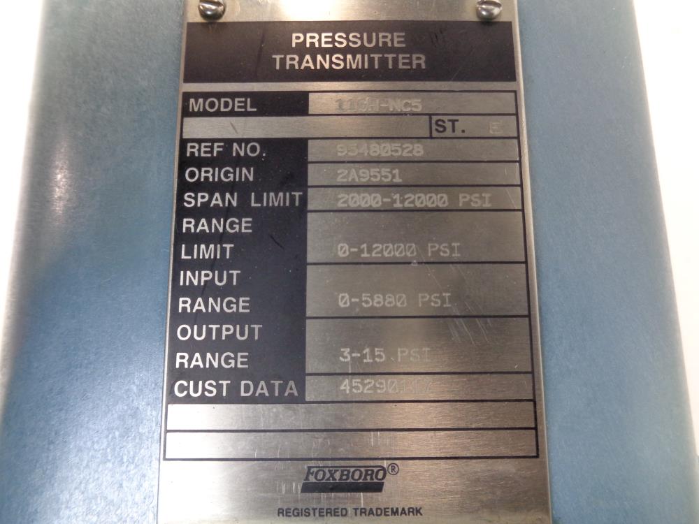 Foxboro Pressure Transmitter 11GH-NC5